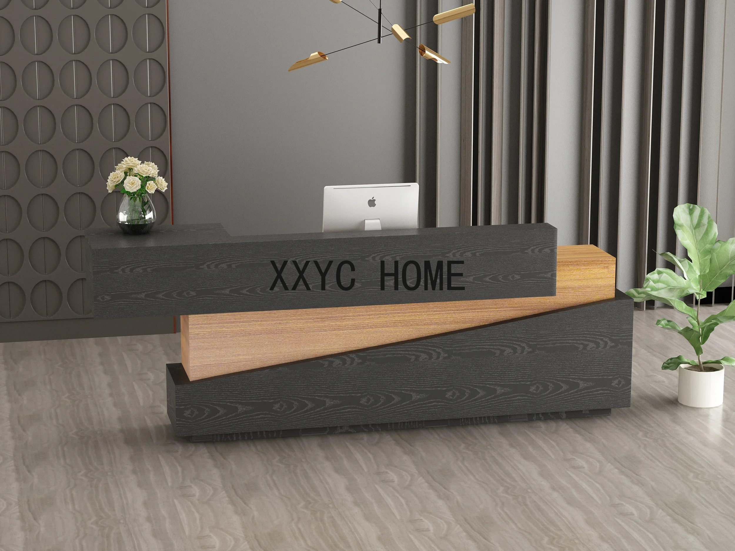 

Retro Cashier Industrial Style Bar Counter Bar Counter Front Desk Hair Creative Reception Desk