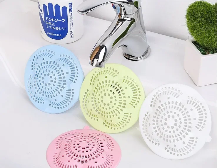 

Multi-Purpose Bathroom Sink Filter Kitchen Silicone Tools Sewer Drain Fruits Vegetables Hair Colanders & Strainers OK 0531