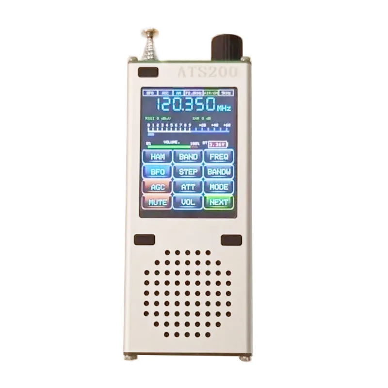 ATS200 항공밴드 에어밴드 라디오 수신기 FM SI4732+ESP32+블루투스+2.4인치 터치 디스플레이 SSB FM, AM, LSB, USB MW SW AIR