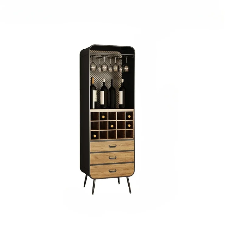 

Solid Wood Small Wine Wall Cabinet Living Room Wine Cabinet Display Cabinet Household Wine Rack