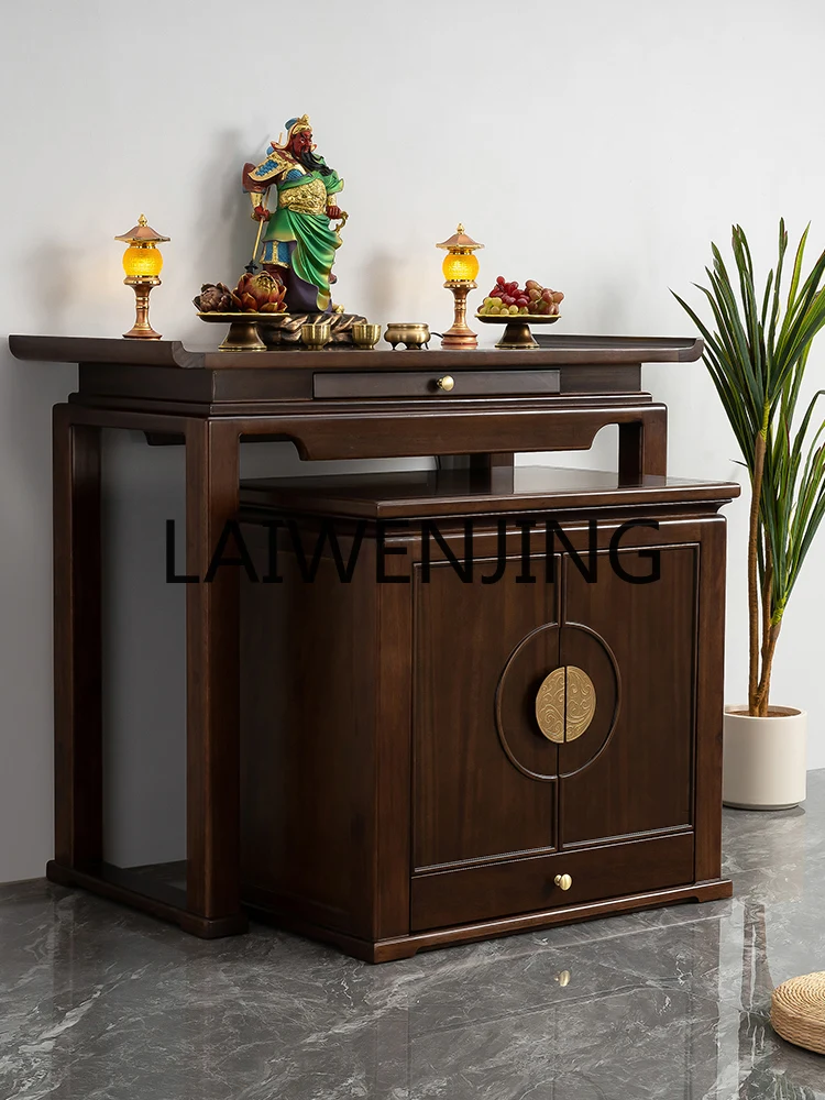 RWJ Incense Burner Table Household Console Tables Buddha Table Simple Clothes Closet Altar Buddha Shrine a Long Narrow Table