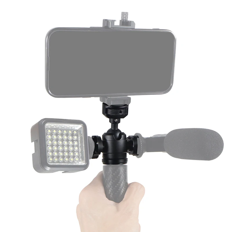 Mini Stativ Swivel Ball Kopf mit Kalten Schuh Mount Adapter für DSLR Kamera Monitor Vlog Flash Licht Mikrofon Magie Arm stehen – Detail 24