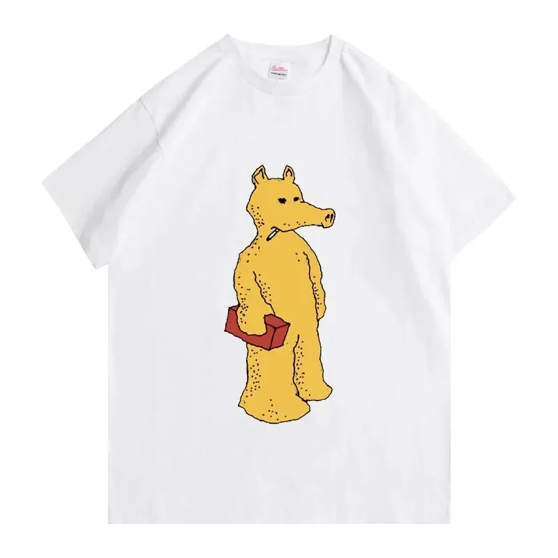 تي شيرت رجالي Quasimoto طباعة تي شيرت الرجال النساء لطيف Y2K موضة الاتجاه Kawaii المحملة عادية مريحة تي شيرت ملابس قطنية جديدة