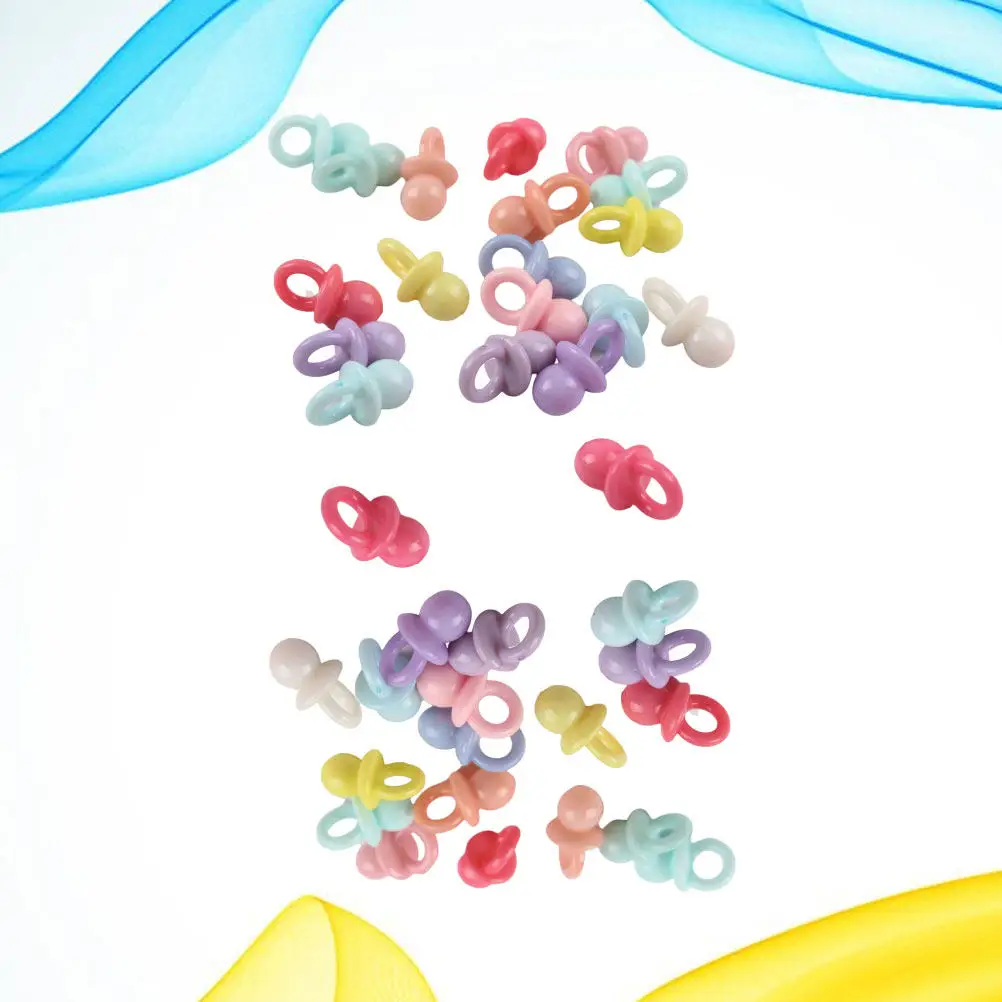 Silicone Pacifier Newborn Baby Infant Soother Acrylic Soothing Halloween Christmas Pacifier Decoration Baby Shower Decorations