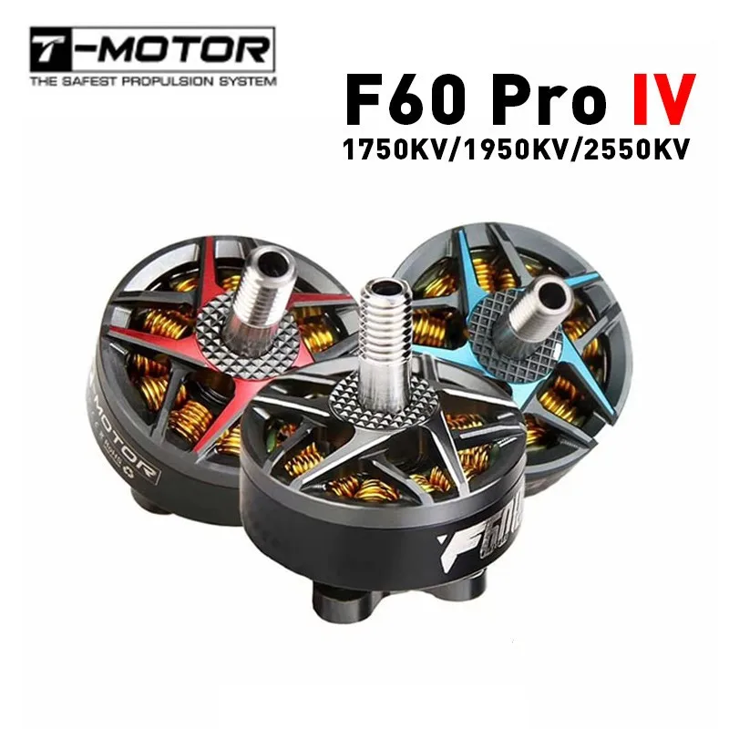 t-motor F60 Pro Iv 2207 1750kv 1950kv 2550kv 4-6s Brushless Motor T5147 T5150 Props For Rc Fpv Racing Drone Freestyle Frame