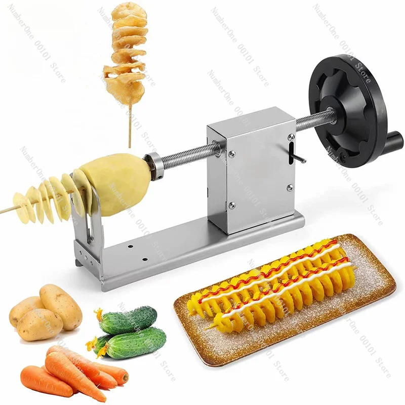 

Twister Slicer Potato Chip Machine 3 in 1 Twist Hot Dog Maker Multi-function Tornado Potato Cutter Spiral Fries Slicer Machine