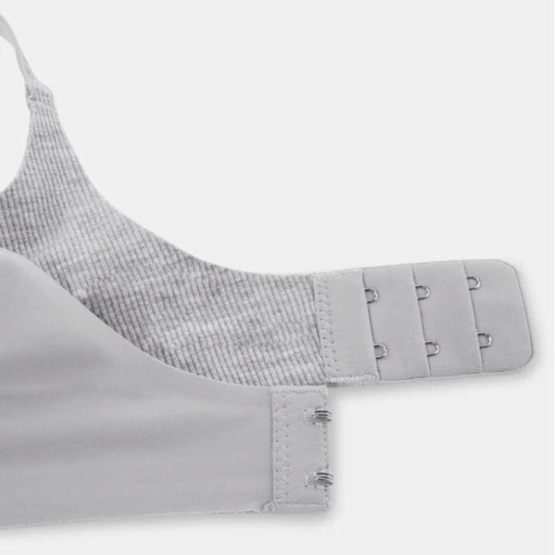 حمالة صدر نسائية خالية من الأسلاك عميقة على شكل حرف V حمالة صدر مطبوعة بحروف صلبة ملابس داخلية ناعمة قابلة للتنفس تجمع ملابس داخلية نسائية مضادة للترهل #6