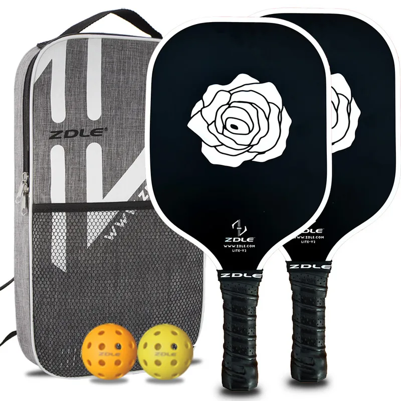 Merk Goede Kwaliteit Fiberglas Pickleball Single Peddel/Set Binnen En Buiten Studenten Beginner Level Padelracket Rachetta