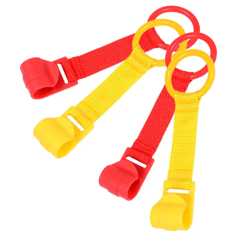 

4 Pcs Toddler Pull Ring Baby Bed Stand Up Rings Pram Toys Infant Walking Harness