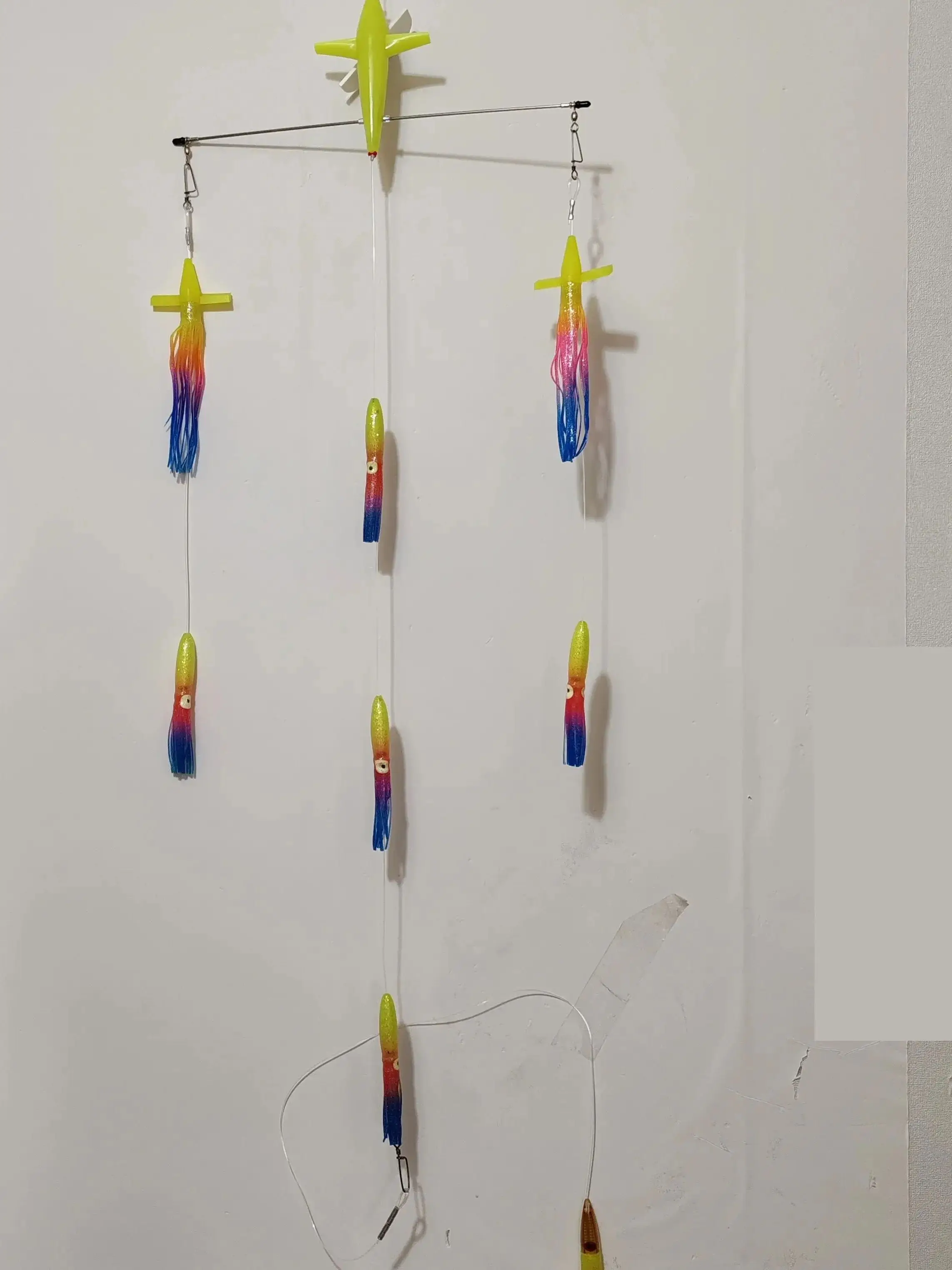 18' Edelstahl-Splashbar für den Außenbereich, Teaser-Ruder-Spreizstangen mit 7' Premium Bird und 6' Octopus – Detail 1