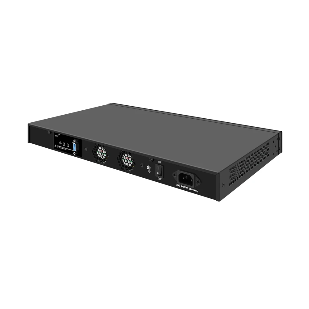 1u 19-Zoll-Rack-Firewall-Appliance, Intel Core i5/i7, Hunsn rj30k, VPN, Netzwerk-Router, AES-NI, 6x2,5 Gbe 226-V, Konsole, VGA