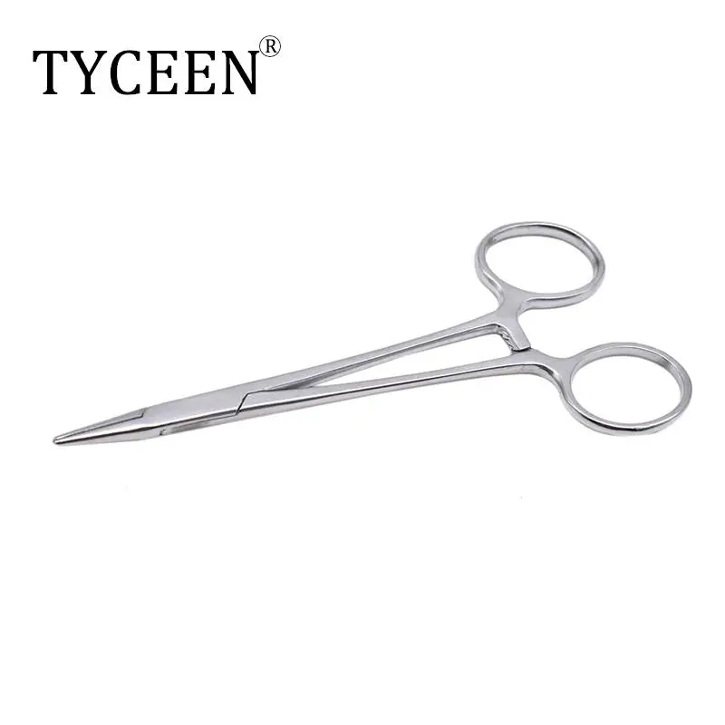 Dental Needle Holder Plier Stainless Steel Orthodontic Forcep Silver Plated Handle Surgical Instrument Implant Castroviejo Plier