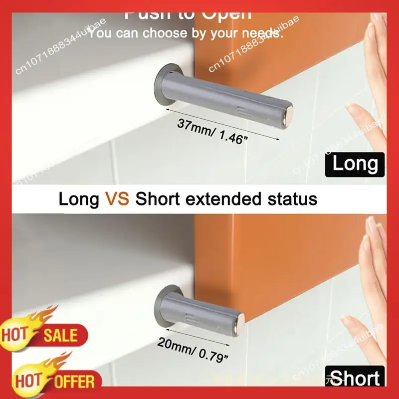 B47C Push To Open Cabinet Hardware 10Pack Push Latch & Lock For  Door Touch Latches And Catch Push Release Drawer