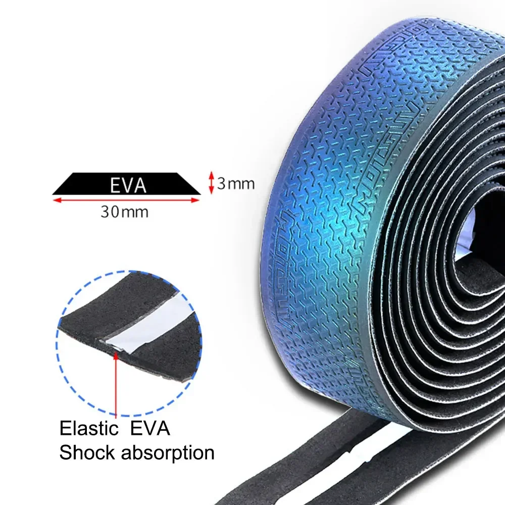 MOTSUV Reflective Road Bicycle Handlebar Tape EVA/PU Soft Anti-Vibration Wrap Tape Durable Bar Bartape handle bar tape