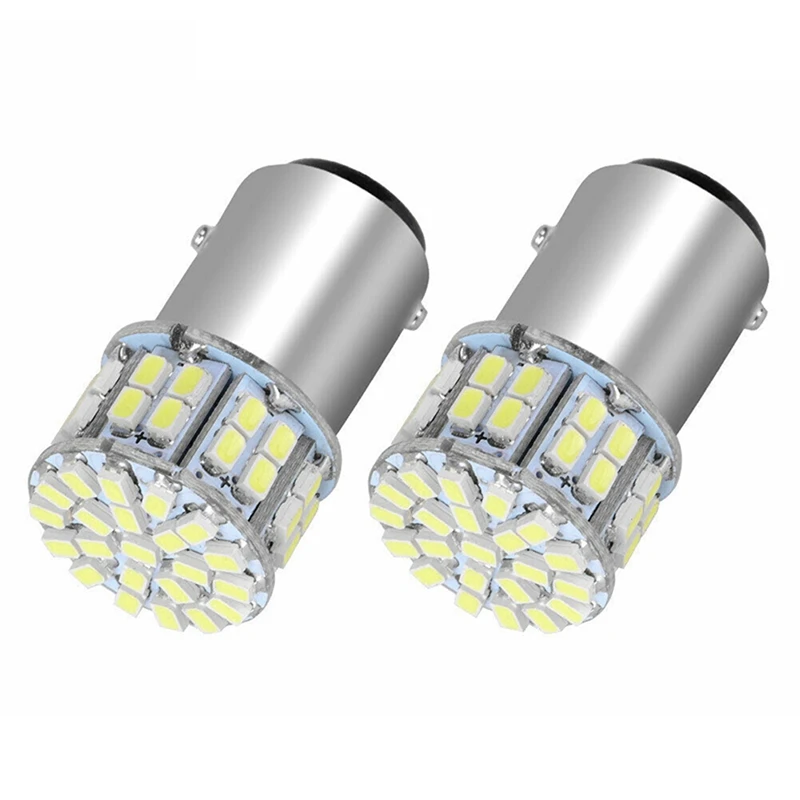 8Pcs 6000K White 1157 50SMD Tail Brake LED Lights Bulb BAY15D 12V