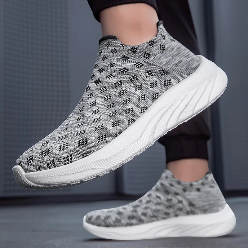 2025 printemps nouvelle tendance de la mode bas haut fond épais chaussures de sport pour hommes maille respirant confortable à semelles souples grosses baskets