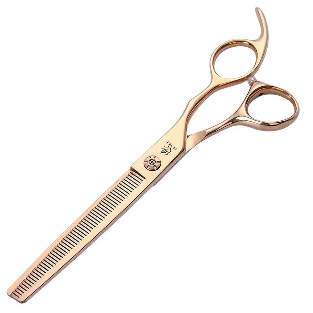 Rose Gold 6.5'' 7 Inch Dog Cat Thinning Shears Grooming Kit Pet Groomer Scissors Pet Cleaning Grooming Products