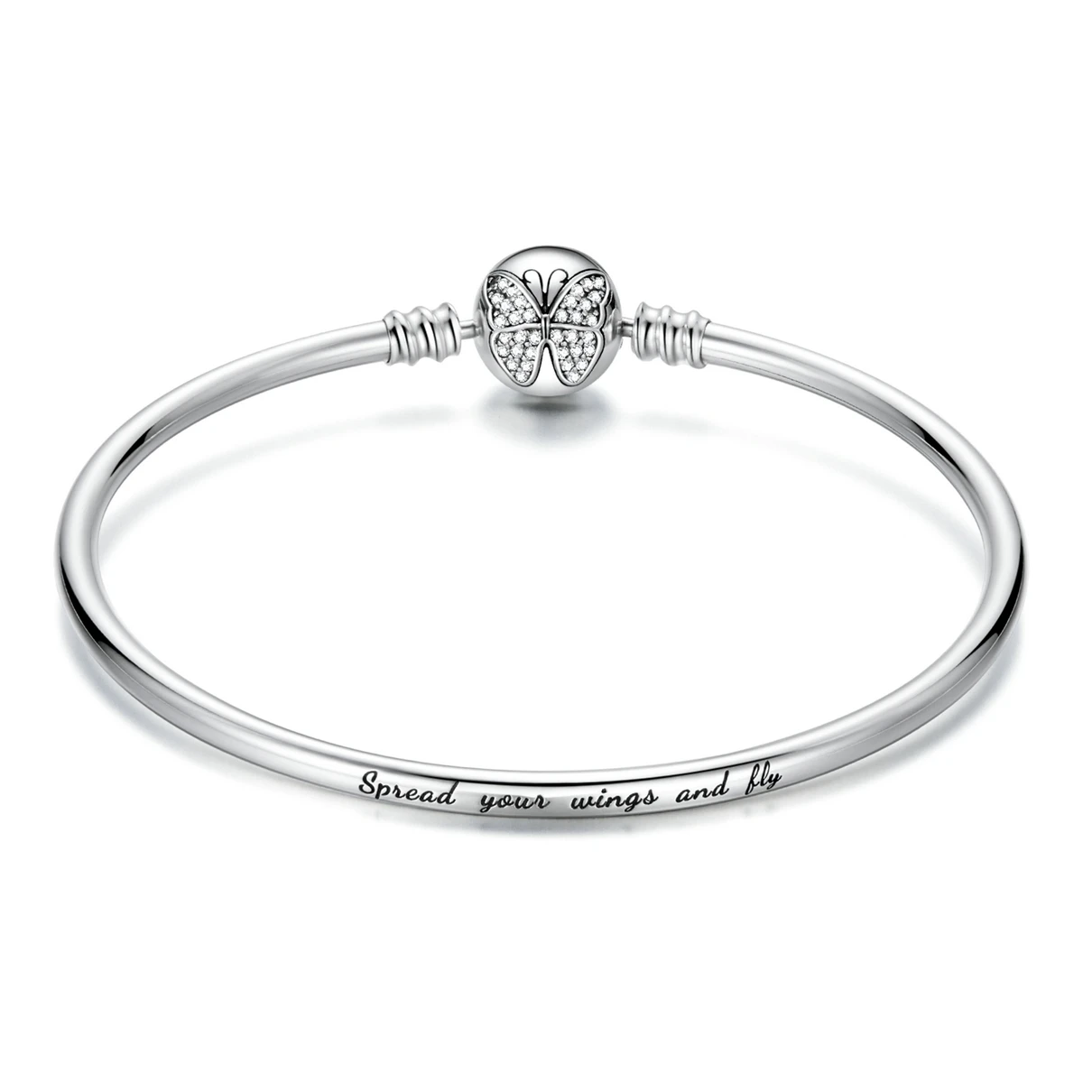 WOSTU 100 % 925 Sterling Silber Original Armbänder Schneeflocke Blaue Augen Zirkon Kette Fit Frauen Armband & Armreif Luxus Schmuck