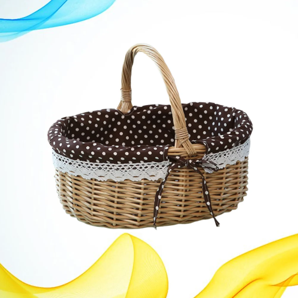 

Collapsible Storage Bins Bread Container Blanket Fruit Basket Gift Picnic Bag Food Shopping