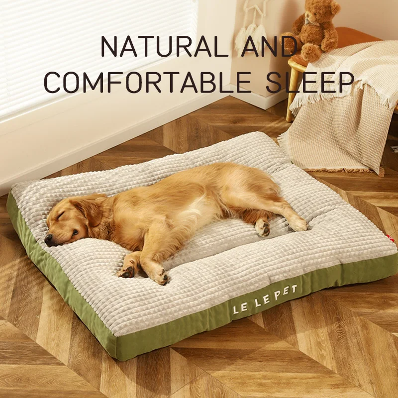 Hoopet cama de dormir para cães quentes, cobertor de lã macia para animais de estimação, almofada removível para cães pequenos, médios e grandes, suprimentos para animais de estimação