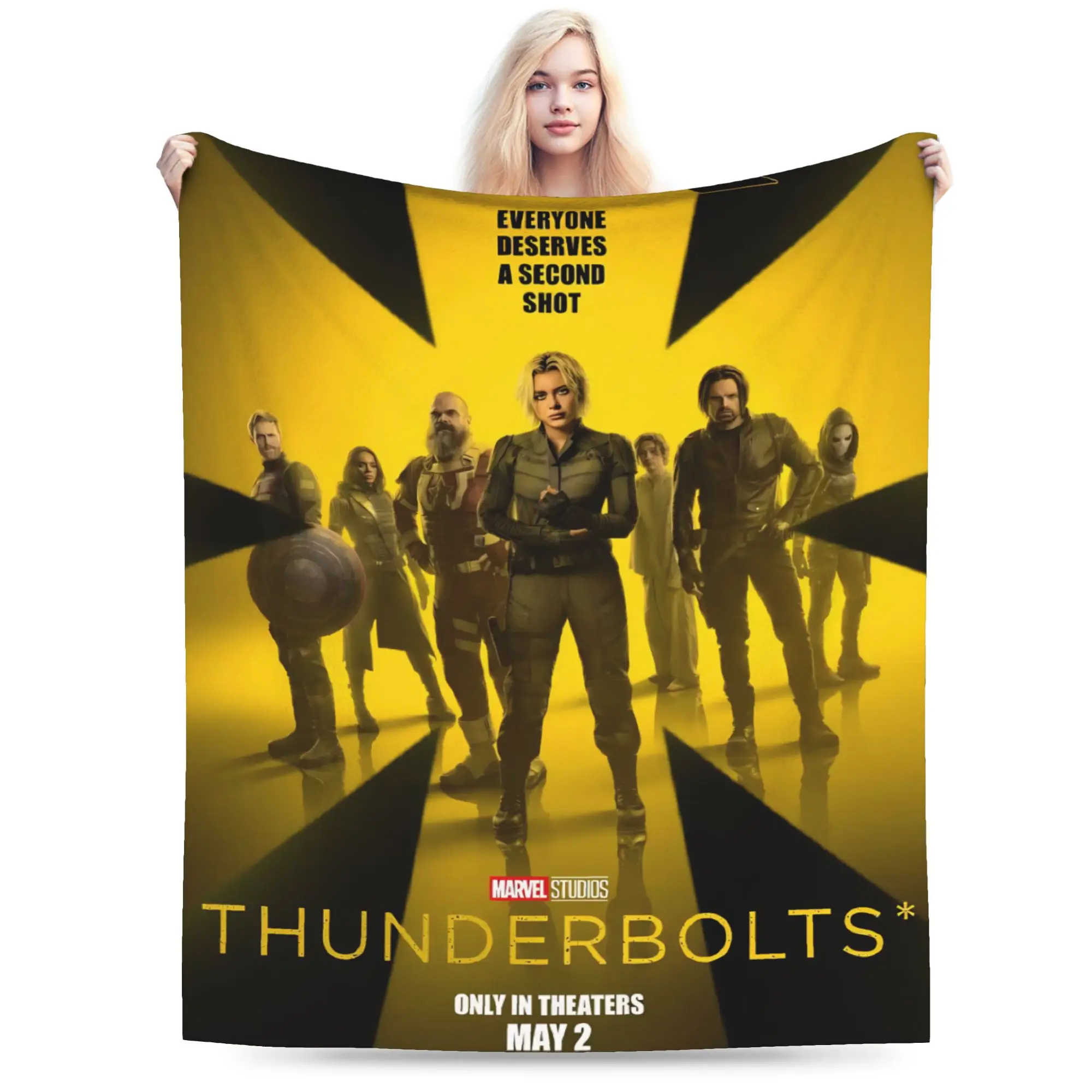 

Thunderbolts Blankets Flannel Cozy Ultra-Soft Throw Blanket for Bedroom Bedding Throws