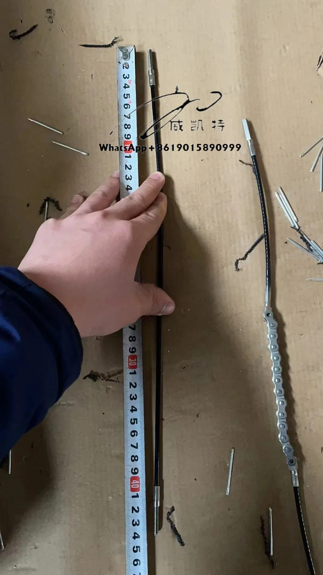 Accessori per kit di trasmissione con pinna a pedale, set di catene e cavi tenditrici, set di cavi e catene per sistemi di guida a pedali per kayak