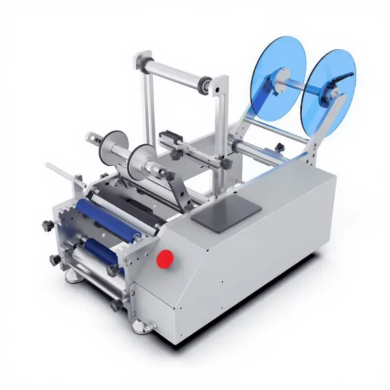 

Manual desktop label applicator Electric semi-automatic round bottle labeling machine