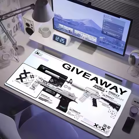Large Gaming E-Sports Mouse Pad Gun Mousepad Washable CS GO Print Set 40x90cm Anti-slip Kawaii Desk Mat Office Pc Accessories