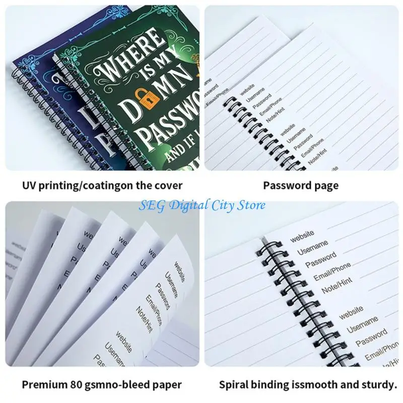 U75B 1Pc Aesthetic Writing Notebooks Coil Bounding Covers Not Glares Paper Compact Size for School Office Writing Supplies