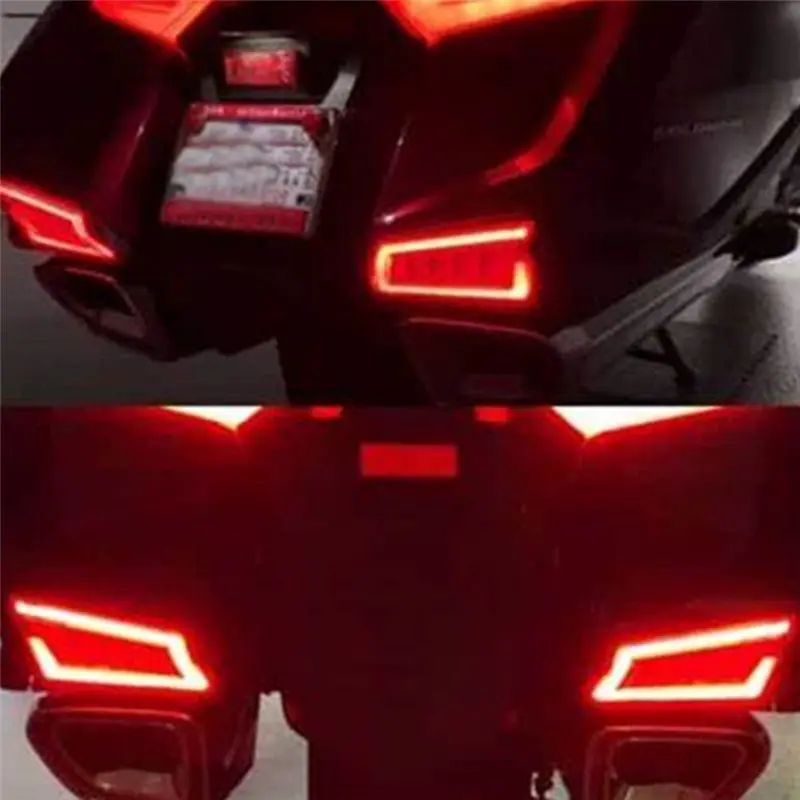 Motorcycle Rear Saddlebag LED Turn Signal Lights Brake Lights Marking Light Forhonda Goldwing 2018-2023-ABQF