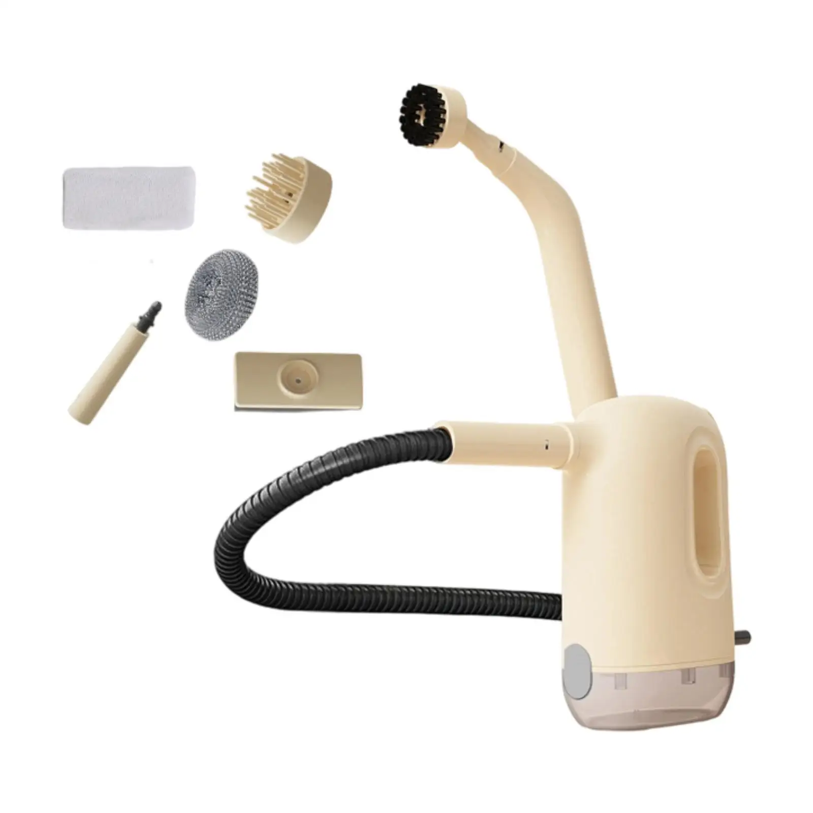 

Ручной пароочиститель, многоразовый резервуар для воды 300 мл, прочный мини-паровой очиститель высокого давления для вытяжки, ванной комнаты, пола, дверной рамы, окна