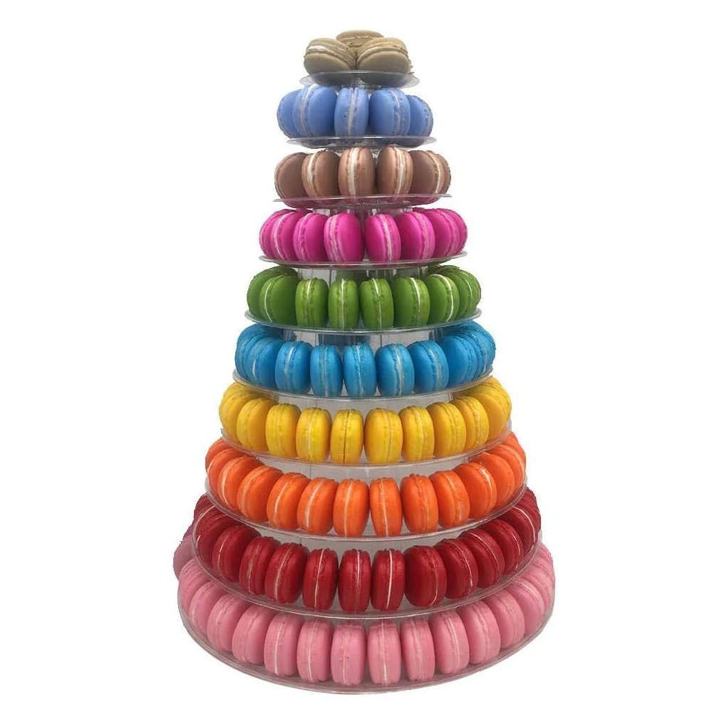 Macaron Display Stand Made With PET Plastic Convenient And Elegant Easy To Clean Non-toxic