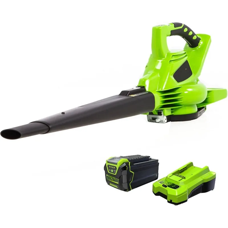 

40V (185 MPH / 340 CFM / 75+ Compatible Tools) Cordless Brushless Leaf Blower / Vacuum, 4.0Ah Battery and Charger Included