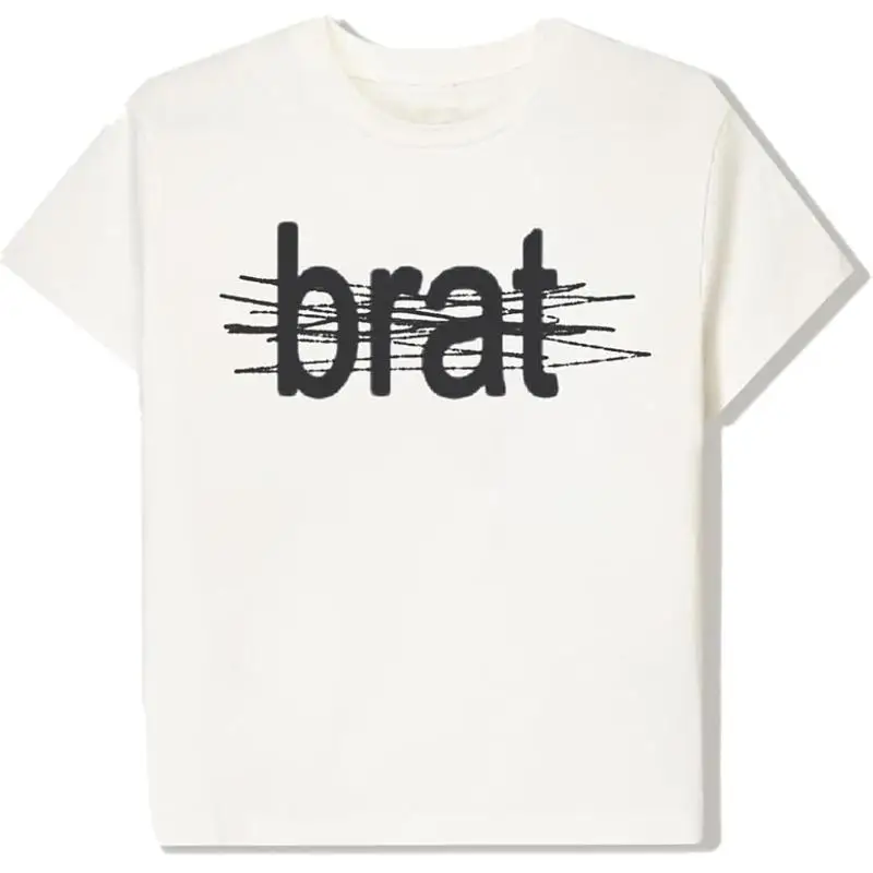 Charli XCX Scratched Out Brat Cropped T-Shirt