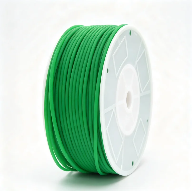 Rough Surface Green Polyurethane Solid Round Belt Meltable Cord Pu Drive Transmission Belt, Diameter 2/2.5/3/4/5/6/8/10-20mm
