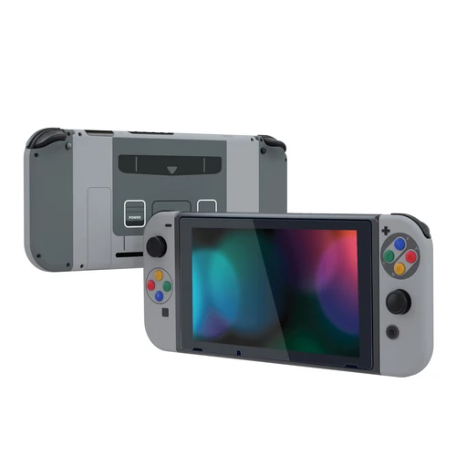 Imagen 2 del producto eXtremeRate Carcasa de placa trasera de consola con estampado personalizado y botones de juego completos para Nintendo Switch