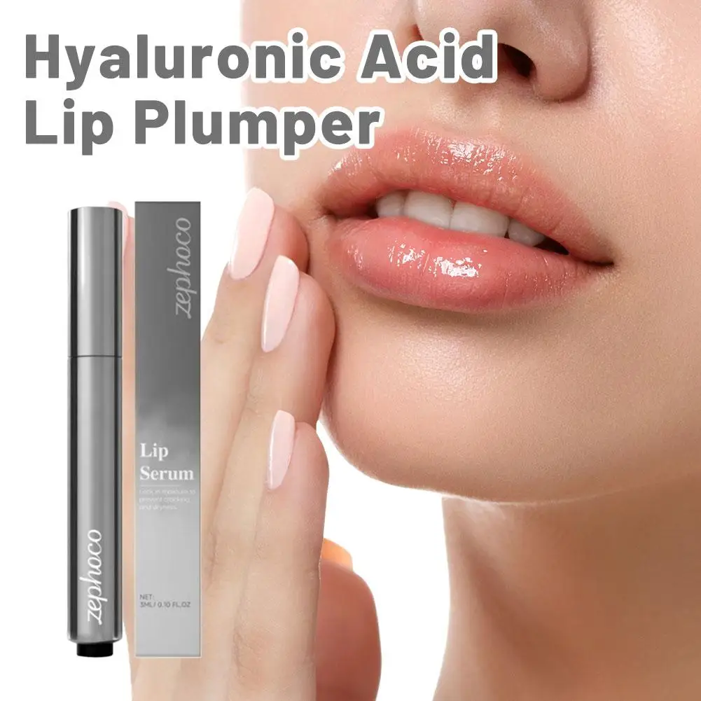 Hyaluronic Acid Extreme Volume Lip Plumper Korean Glow Gloss Serum Oil Deeply Moisturizes Lightweight Sexy Lip Beauty Makeup