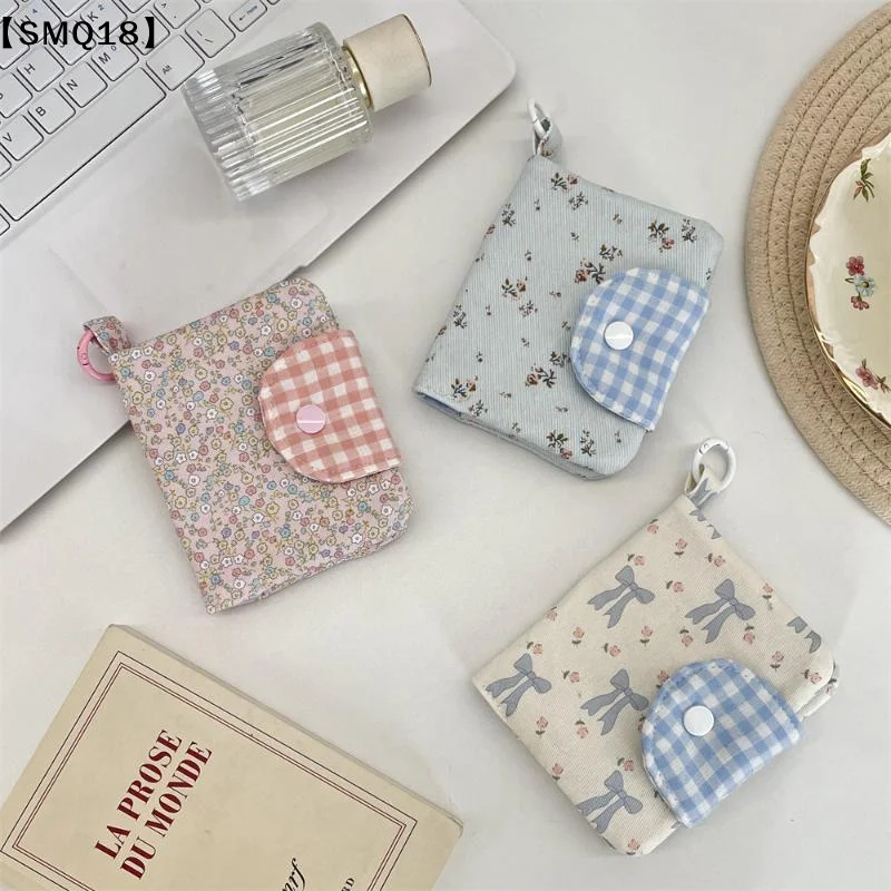 1Pcs Flower Bowknot Small Wallet Creative Cloth Coin Purse Multi-functional Women's Card Bag Storage Bag【SMQ】