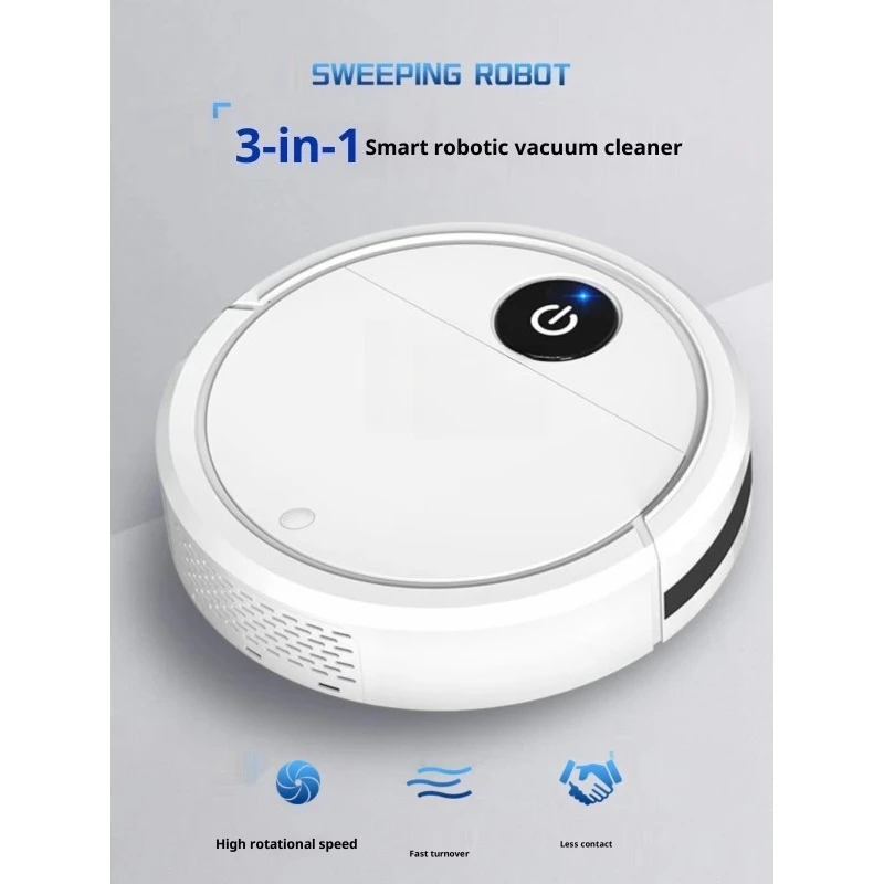 مكنسة كهربائية ذكية لتطهير الأرضيات المنزلية تعمل بمنفذ USB وفرشاة جانبية متكاملة وظيفة جافة