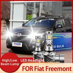 2PCS Canbus LED Headlight Light Hi/Low Beam car lights For Fiat Freemont  2011 2012 2013 2014 2015 2016 2017 2018 2019 2020-2023