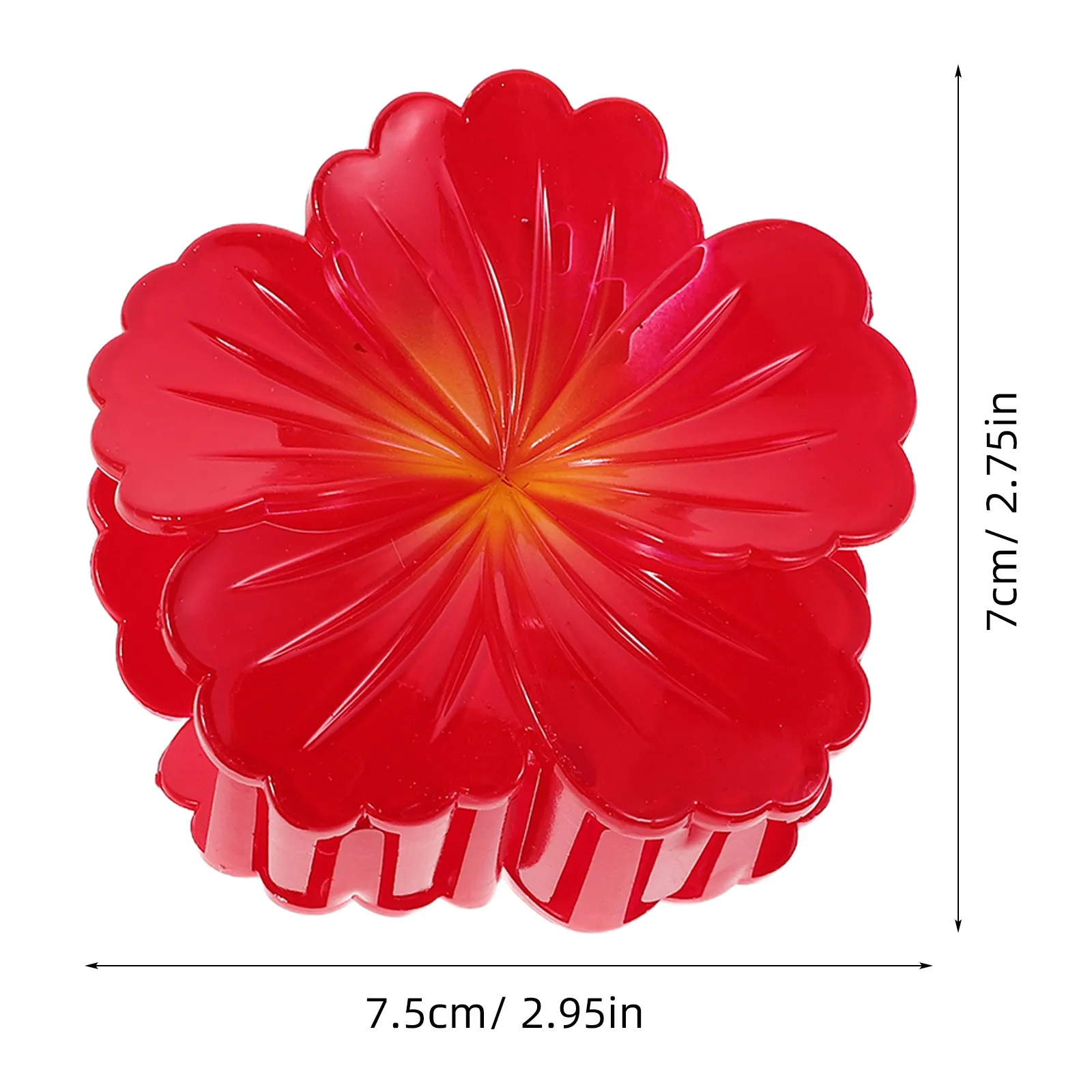 12Pcs Flower Claw Clip Elegant Plumeria Gradient Hair Claw Clips Hawaiian Beach Summer Hair Accessories for Women