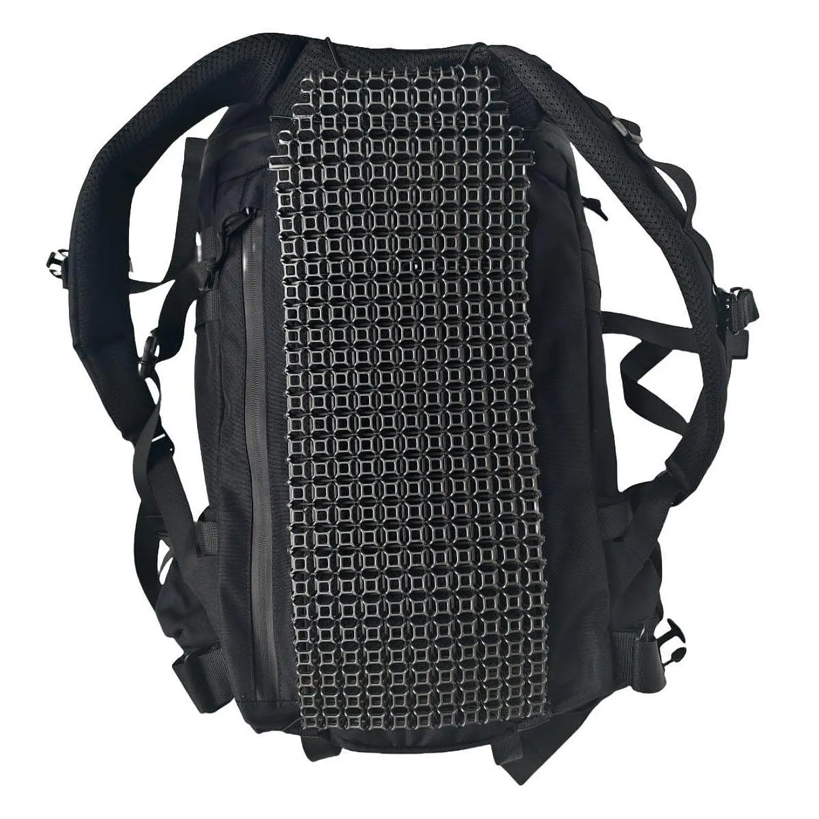 Lightweight Hollow Backpack Spacer Black HDPE Airflow Cushion for Outdoor Gear Cabin Backpack