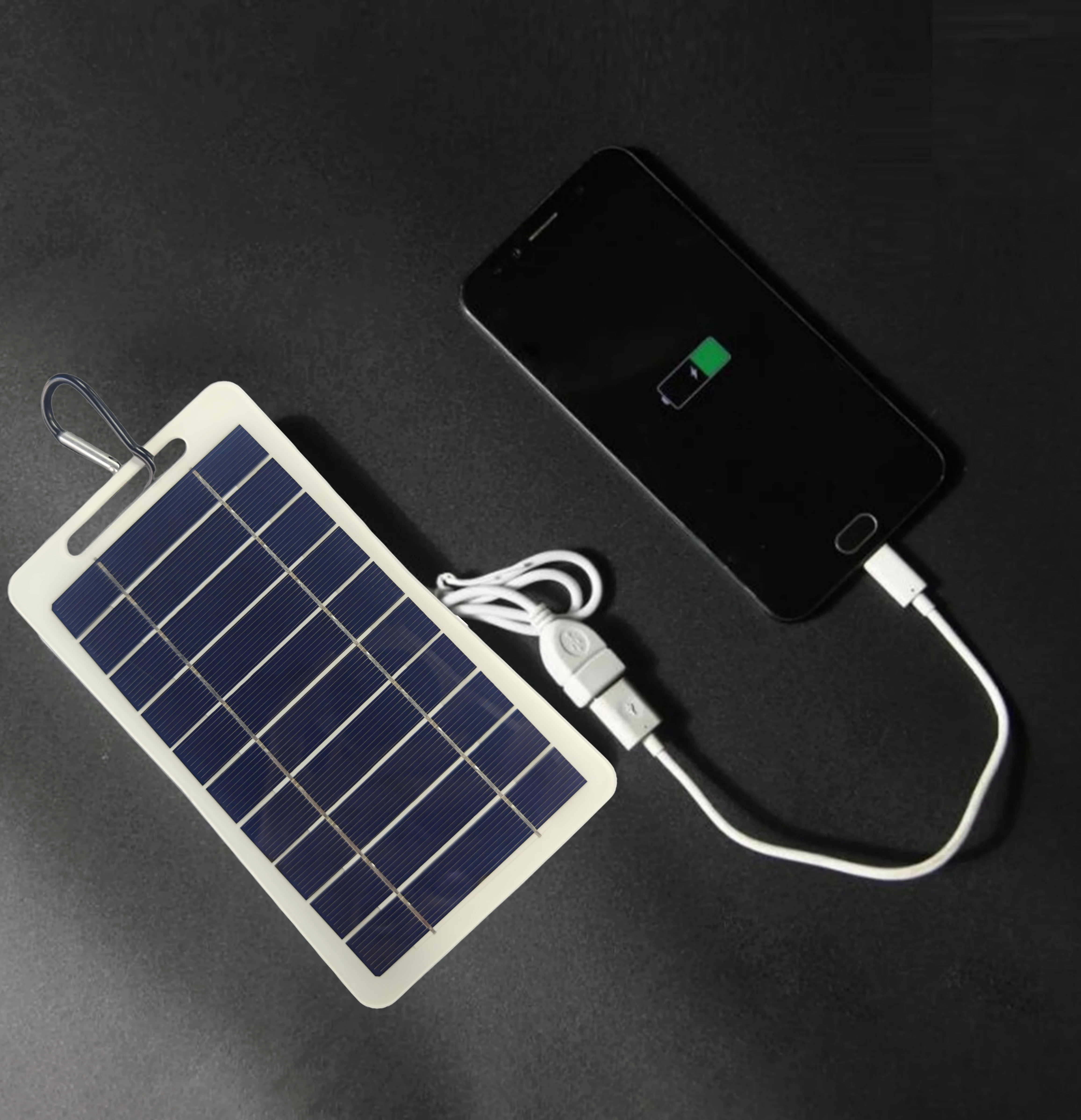 2 واط لوحة طاقة شمسية مع USB مقاوم للماء المشي لمسافات طويلة والتخييم في الهواء الطلق بطارية محمولة شحن الهاتف المحمول البنك شحن لوحة 5 فولت #3