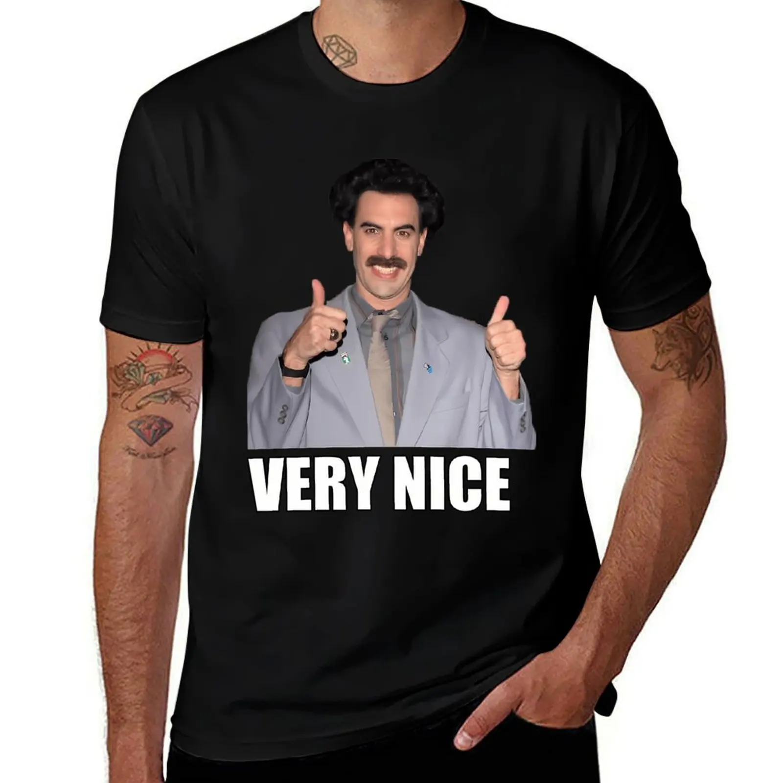 Borat Very Nice T-Shirt graphics essential t shirt mens plain t shirts