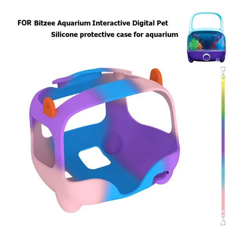 For Bitzee Aquarium Interactive Digital Pet Silicone Protective Case Dust Cover Shockproof Shell