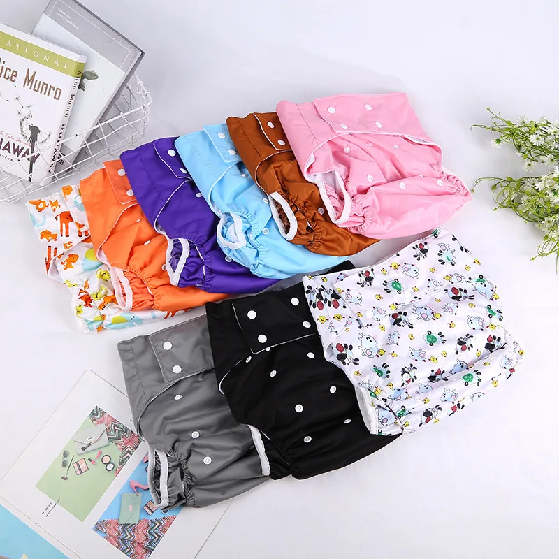 Adult Cloth Diapers with Snaps Adjustable Sizes Breathable Washable Cloth Diapers for Old People Patients &Postpartum Women