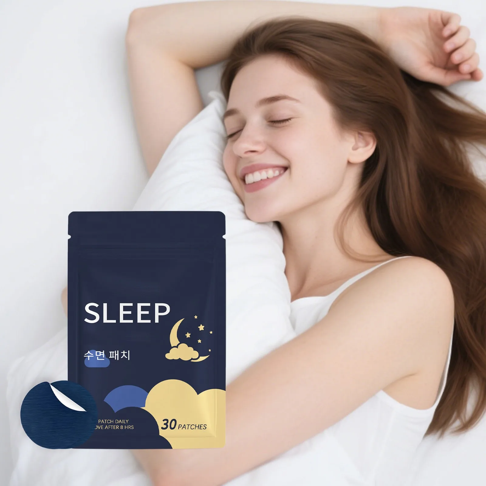 30 قطعة بقع النوم العشبية-الرطوبة بقع النوم النوم المعونة بقع تخفيف التوتر والقلق تحسين الأرق جودة النوم