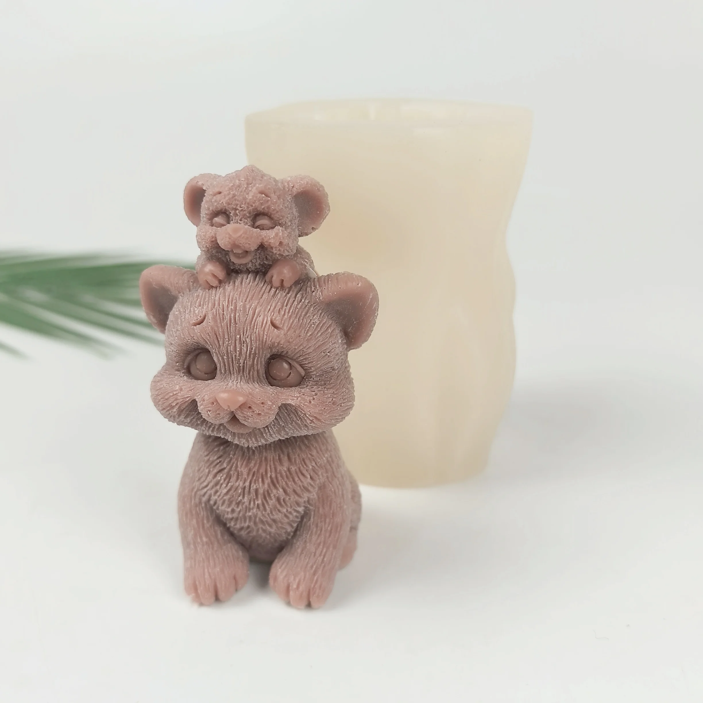 

Cats Mouse Candle Mold Animals Moulds Cat&Rat Soap Molds Silicone 3D Wedding Birthday Clay Resin Mould