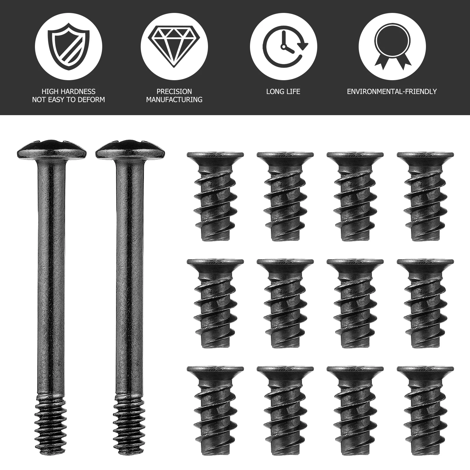 60 Pcs Fan Screw for Case Cooler Screws Computer Black Accessories Kit Carbon Steel