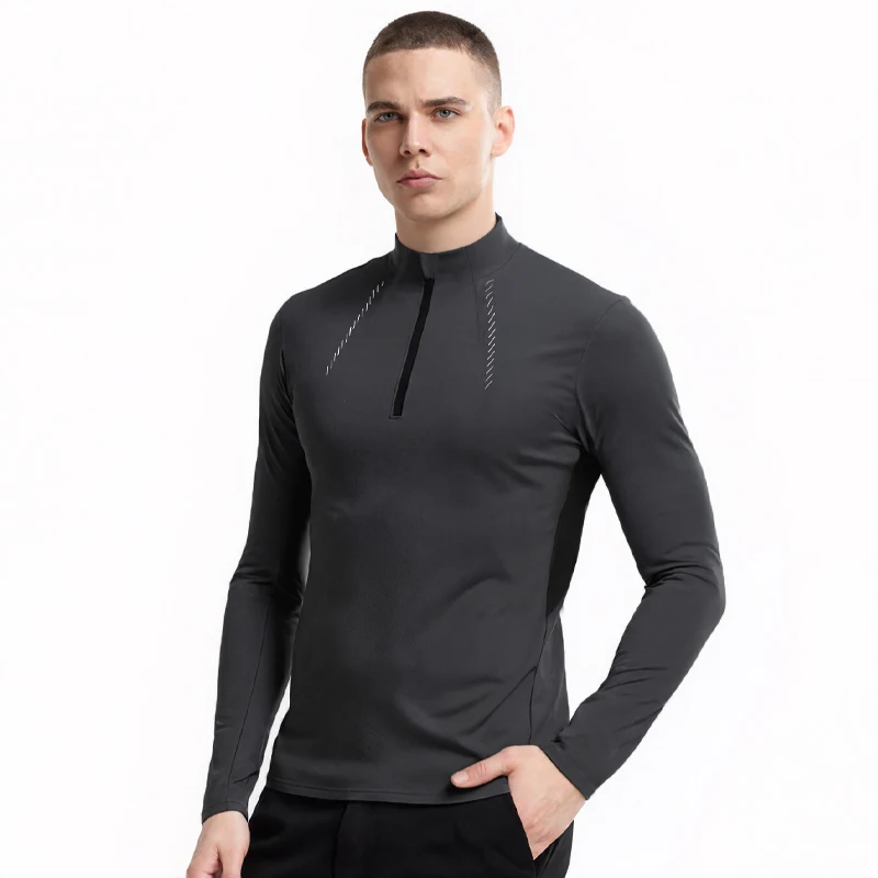 

New Men Running Quick drying Shirts Long Sleeve Sport Gym Tees Fitness Muscle Sweatshirt Jogging Tracksuit Athletic Tee Tops